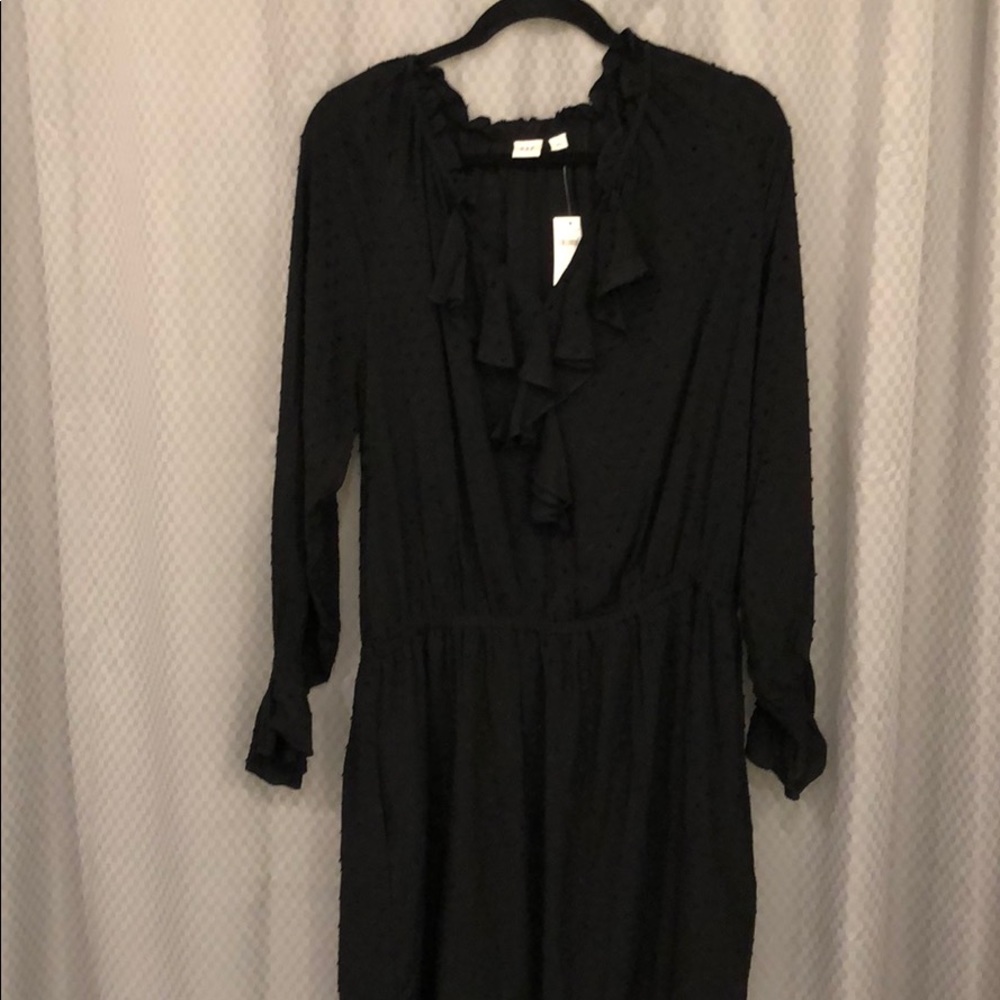 Black Gap Drop Waist shirt dress with Pockets